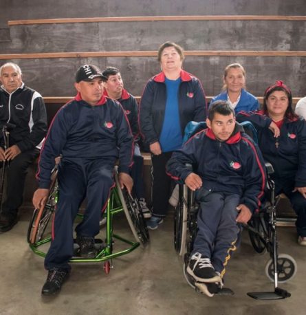 Encuentro de bochas Paralímpicos