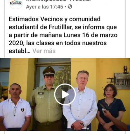 Suspensión de clases en Frutillar