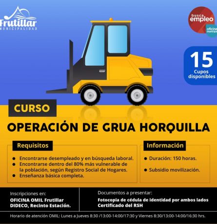 ¡CURSO DE OPERACIÓN DE GRÚA HORQUILLA!