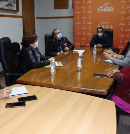 Director Regional de Serviu, junto al alcalde y dirigentes de las Villas Los Laureles y Altos de Frutillar