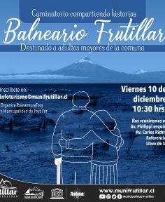 Caminatorio compartiendo historias en el balneario